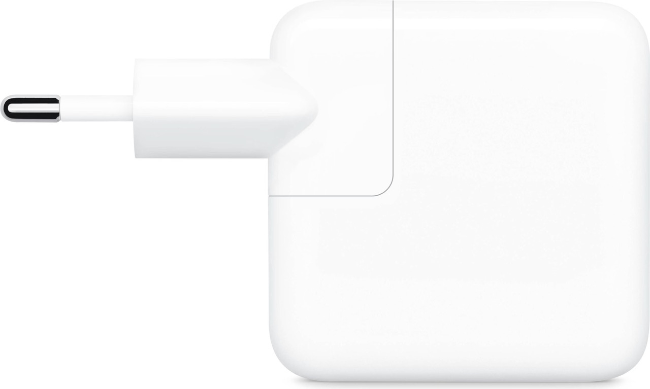 (35W) Dual USB C Power Adapter Ladegerät für iPhone / iPad / MacBook (MNWP3ZM/A) - Weiss