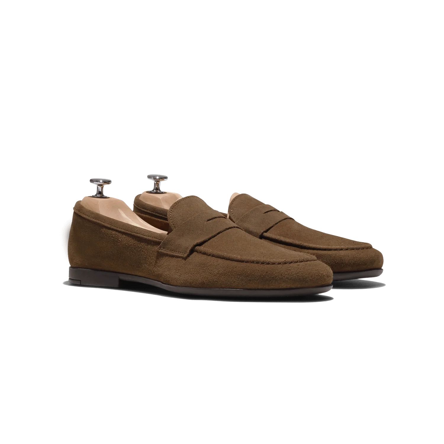 Marty-Mocassin en veau velours marron
