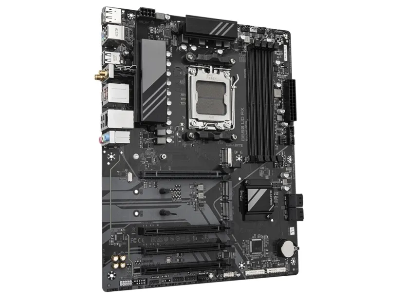 Gigabyte B650 UD AX - 1.0 - bundkort - ATX - Socket AM5 - AMD B650 Chipset - USB-C 3.2 Gen 1, USB 3.2 Gen 2, USB 3.2 Gen 1 - Wi-Fi 6, Gigabit LAN, Bluetooth - onboard grafik (CPU påkrævet) - HD Audio (8-kanaler)