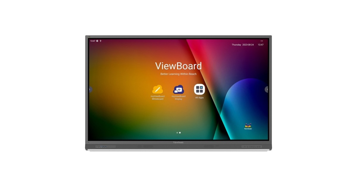 ViewSonicViewBoard IFP7552-2F EDLA 75” 4K Interactive Display  (Zwart, 4x HDMI in, 1x HDMI uit, 1x DisplayPort, USB-A, USB-C, Touch)
