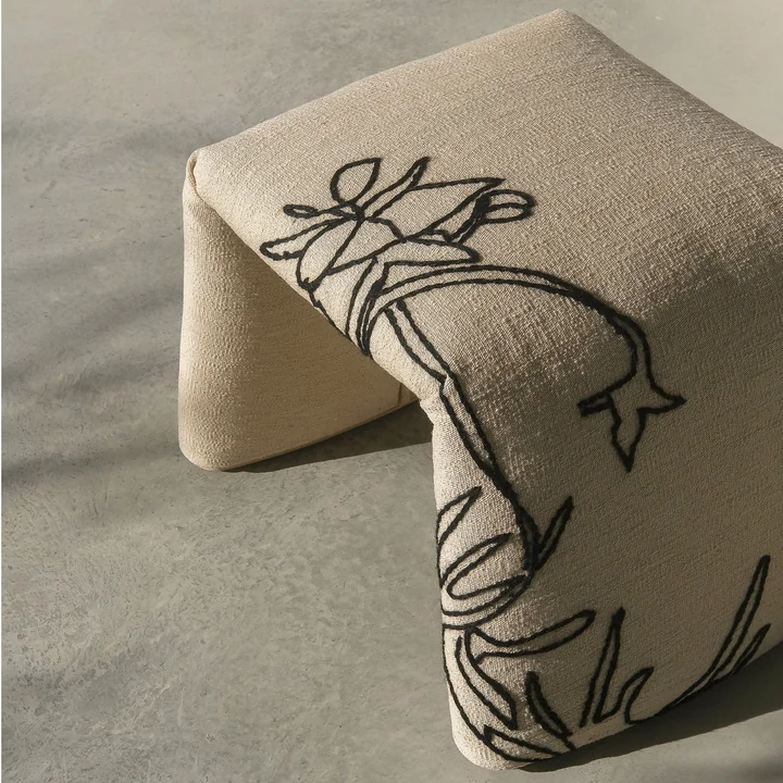 nanimarquina - Folded Bank, medium, 97 x 45 cm, karamell