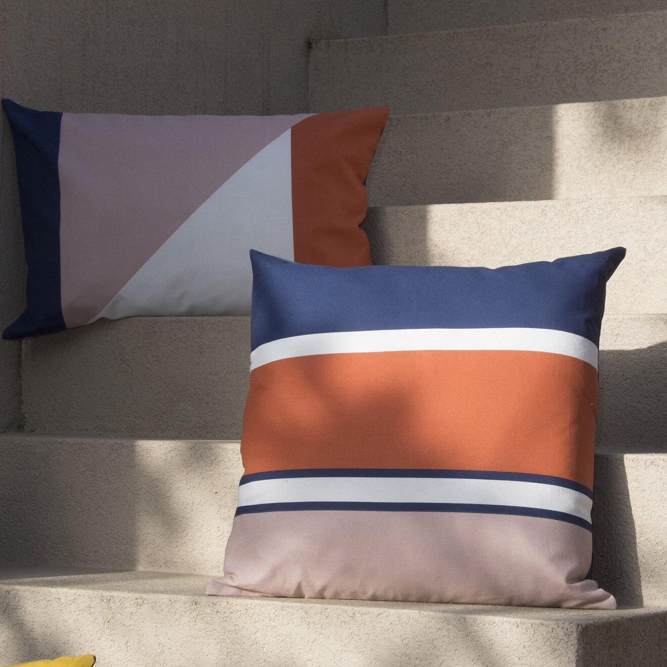 Febronie Housse de coussin d'extérieur Luz terracotta - 50x50 cm