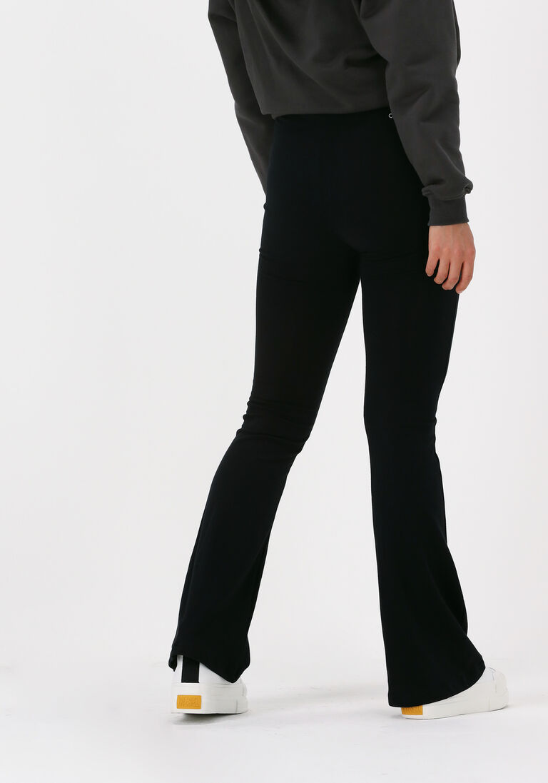 COLOURFUL REBEL zwarte colourful rebel flared broek basic flare pants