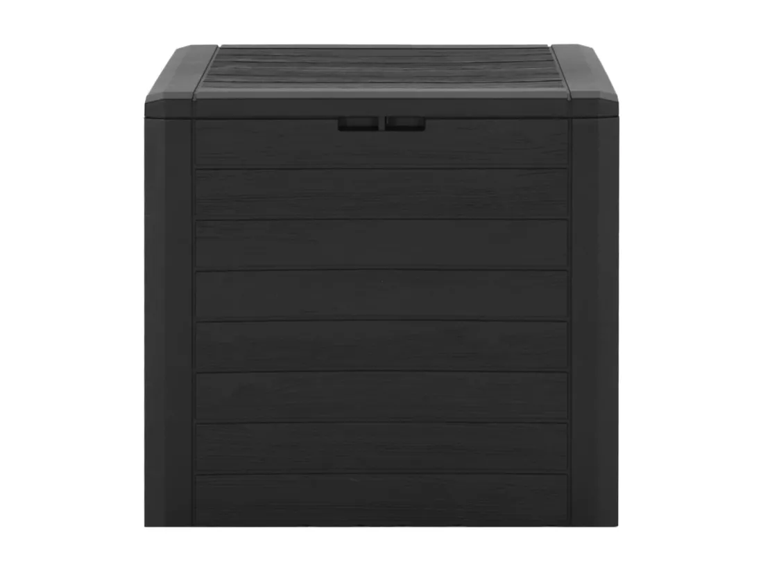 Boîte de stockage de jardin Marron 58,5x46x55 cm Polypropylène
