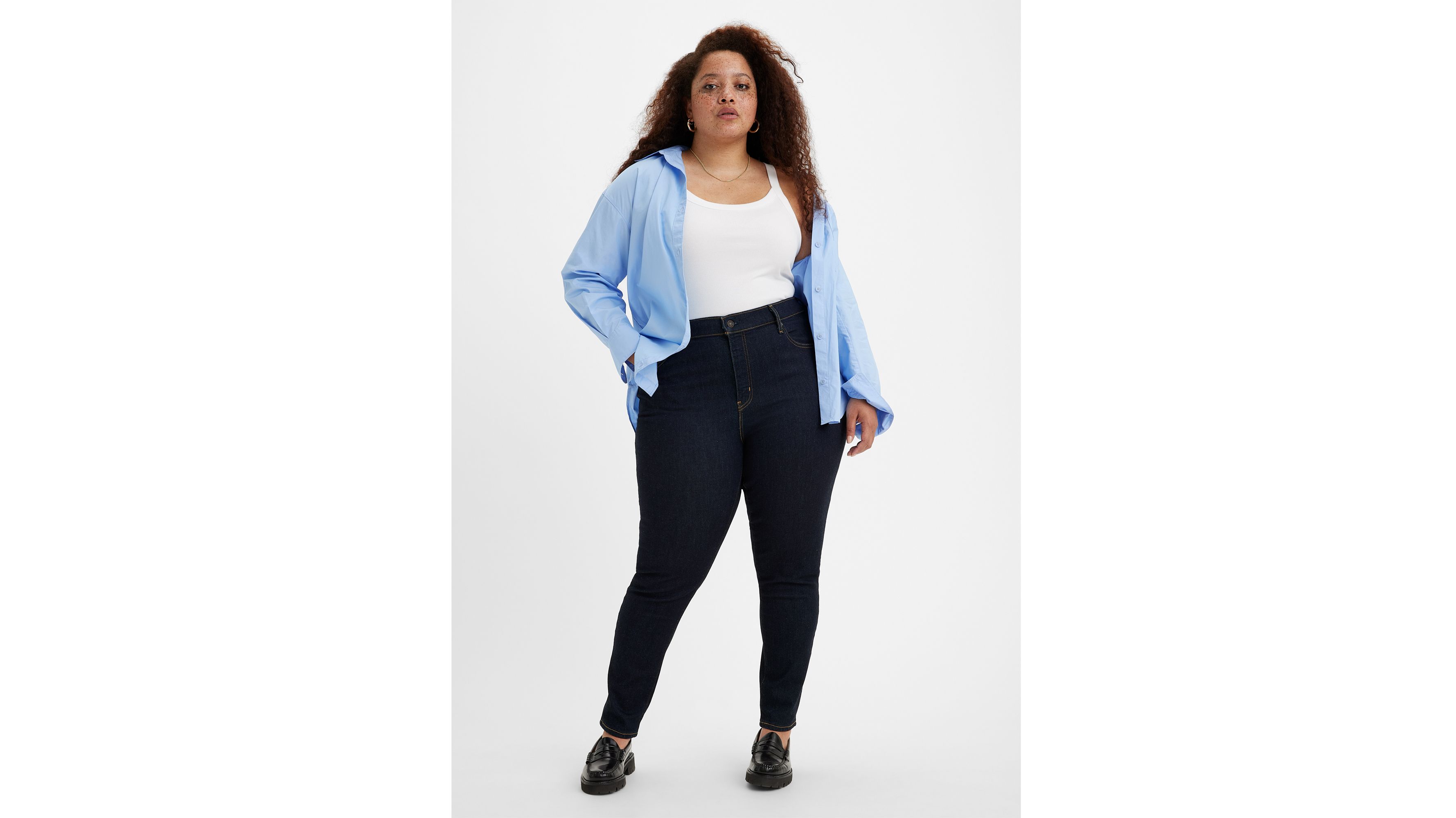Jean 721 taille haute skinny (grandes tailles) - Dark Indigo Rinse - Bleu