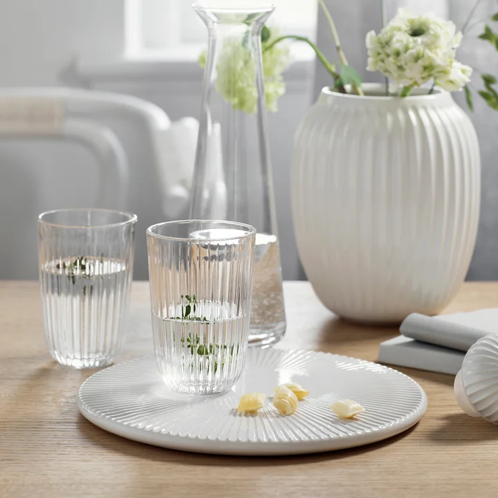 Kähler Design - Hammershøi Trinkglas, 37 cl, grün (4er-Set)