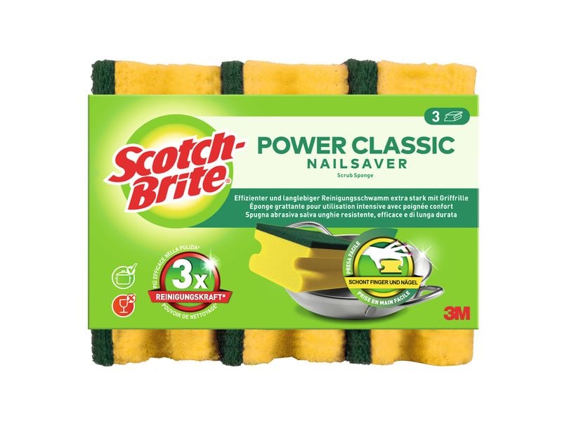 Scotch-Brite Schwamm Classic 3 Stück Griffschwamm