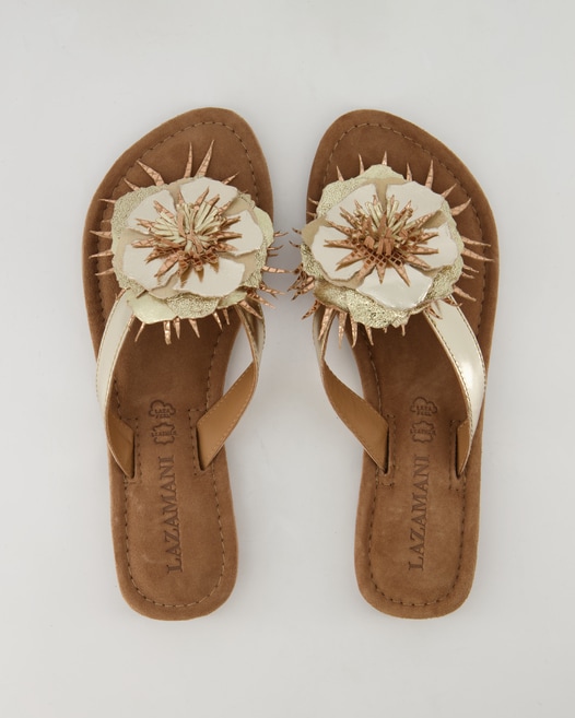 Lazamani 33.518 Pantoletten in Gold