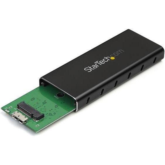 StarTech.com Boîtier USB 3.1 (10 Gb/s) pour SSD SATA M.2 NGFF avec câble USB-C - Aluminium