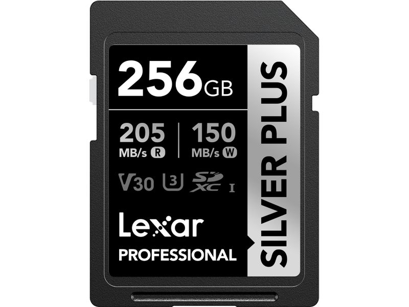 Lexar SDXC-Karte Professional Silver Plus 256 GB Professionelle SDXC UHS-I-Karte