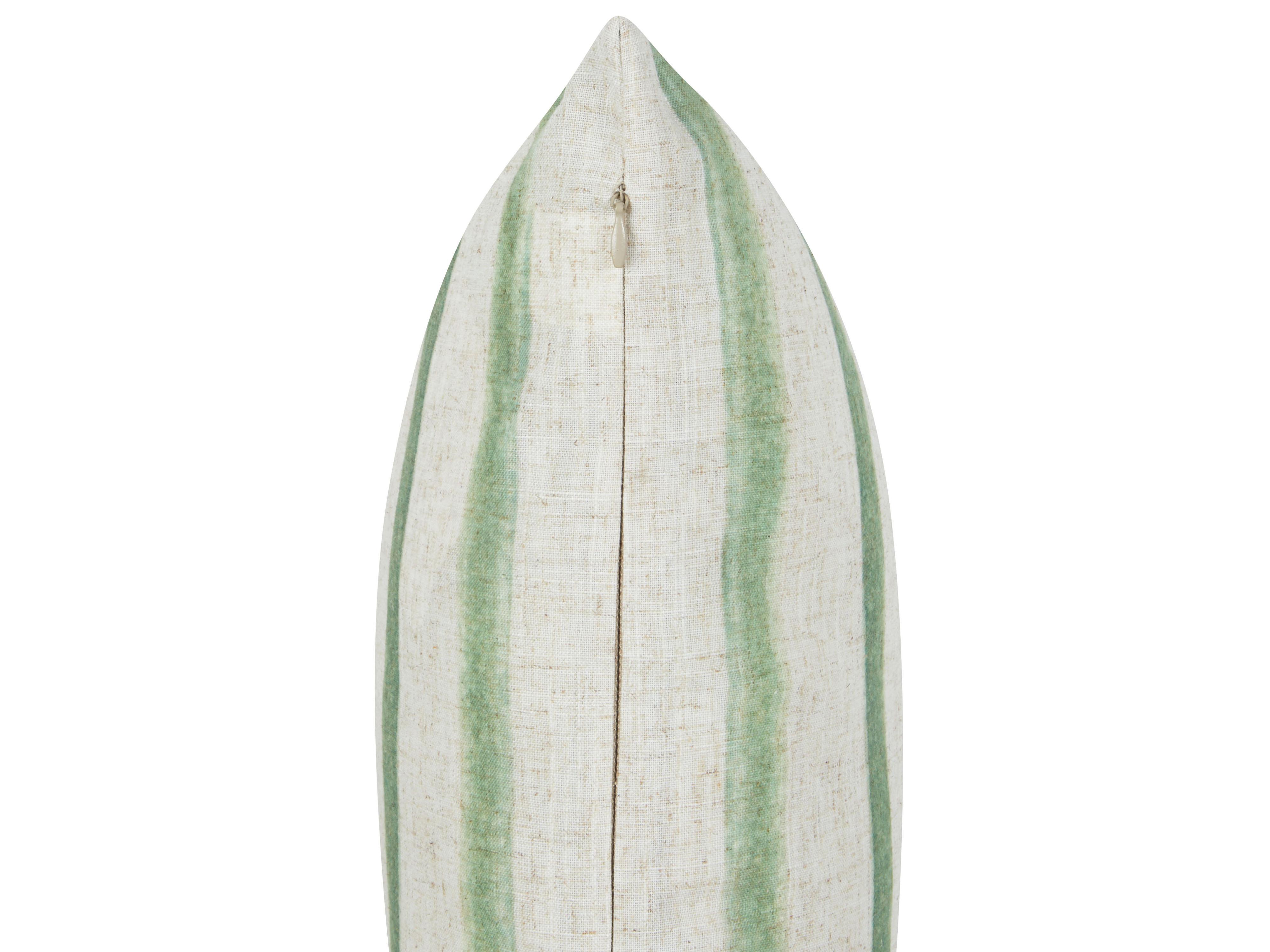 Sierkussen KAFRA 45 x 45 cm Groen gestreept