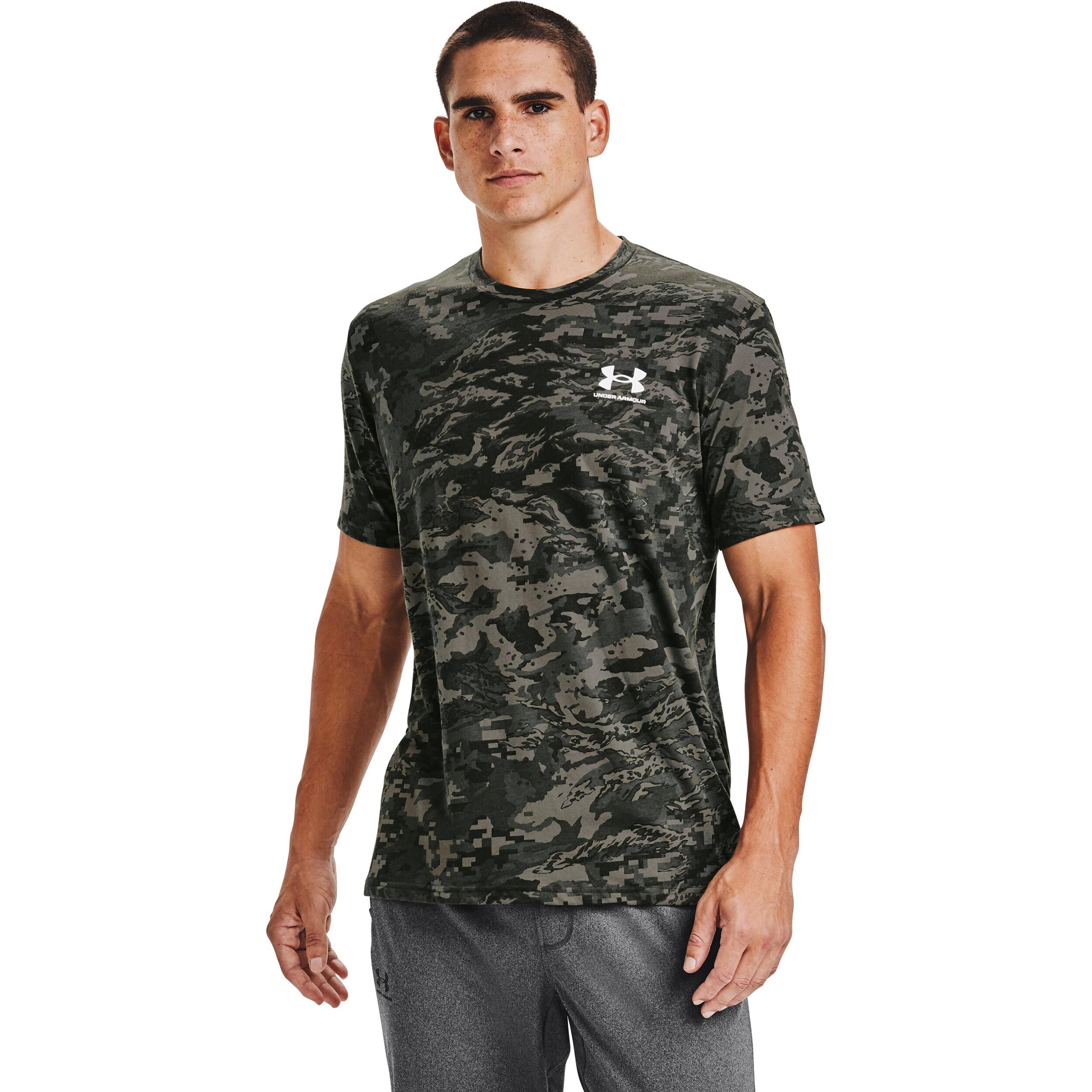 Under Armour ABC Camo T-shirt Hommes - Gris , Vert