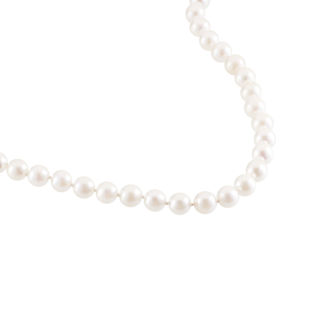 Collier Melida Or Jaune Perle De Culture D'akoya