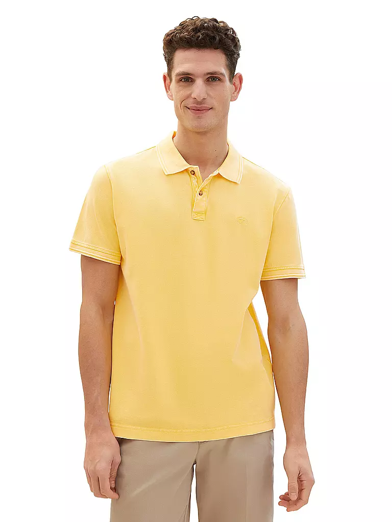TOM TAILOR Poloshirt gelb
