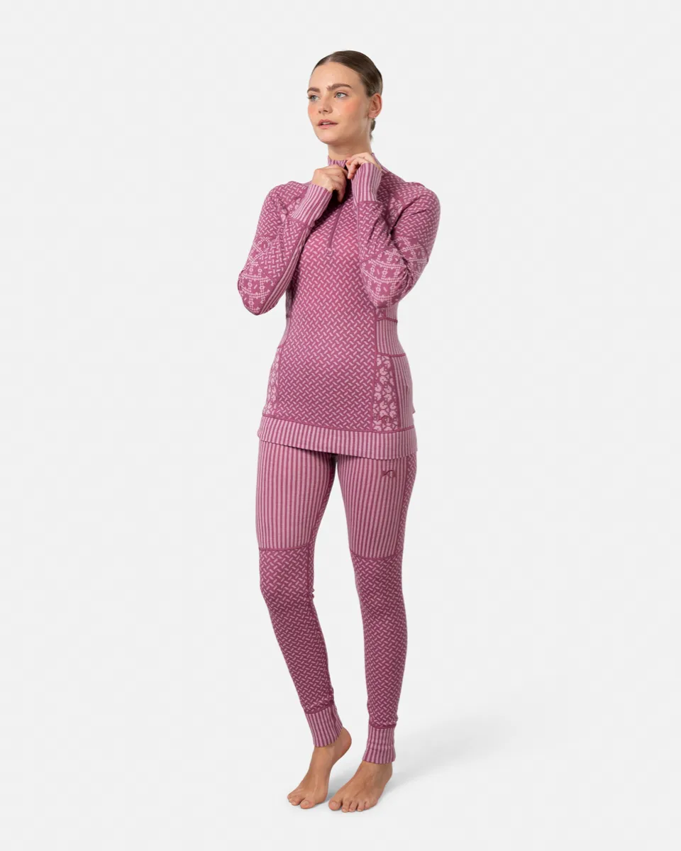 Kari Traa Women's Smekker Half Zip Plum
