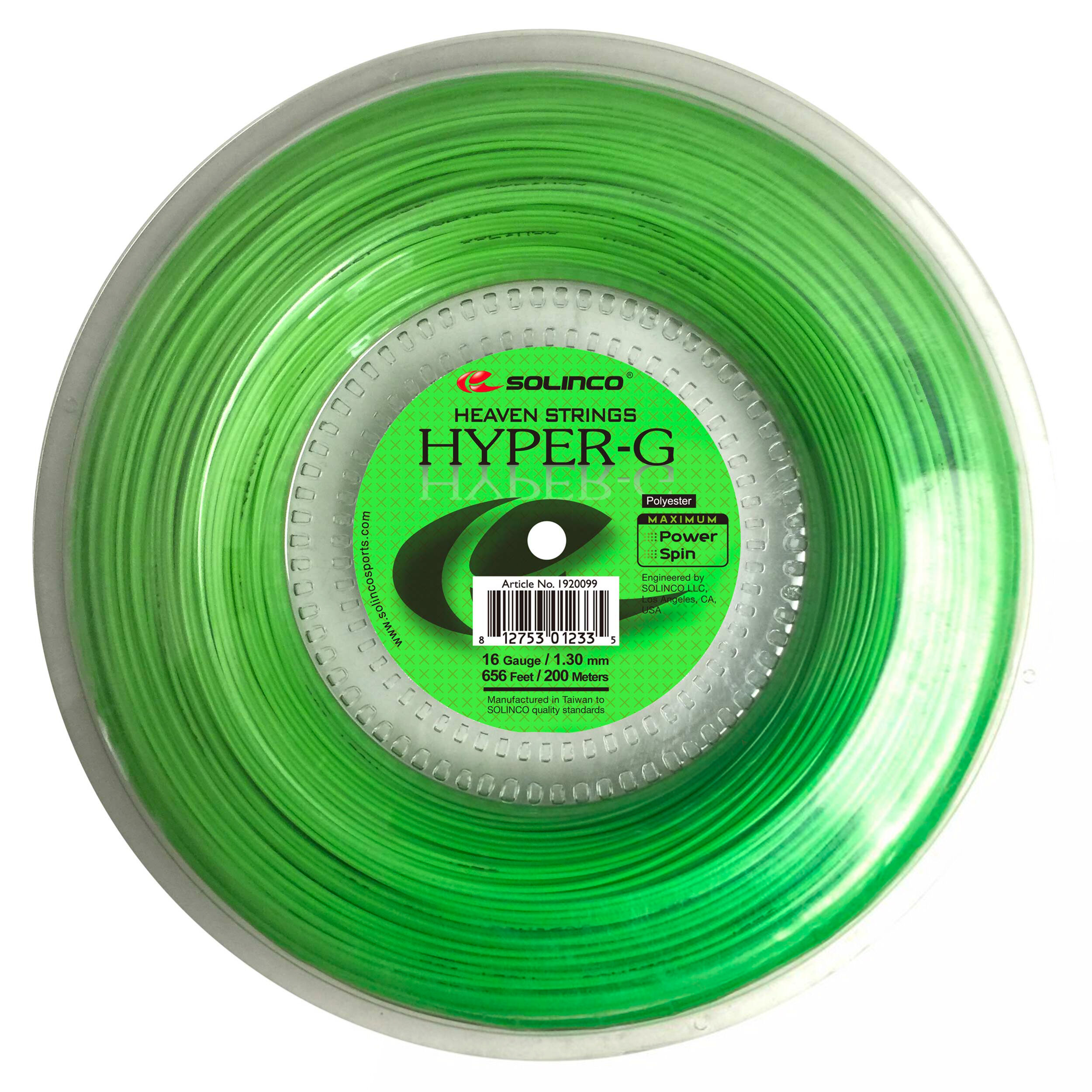 Solinco Hyper-G Bobine Cordage 200m - Vert