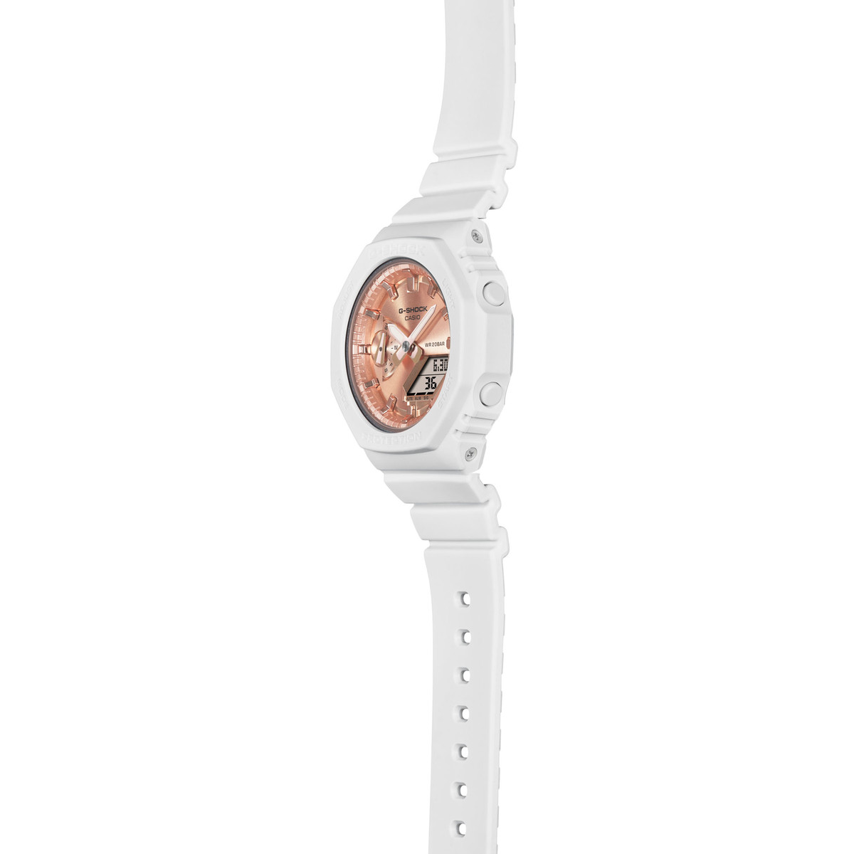 Montre CASIO G-SHOCK femme bracelet résine blanc