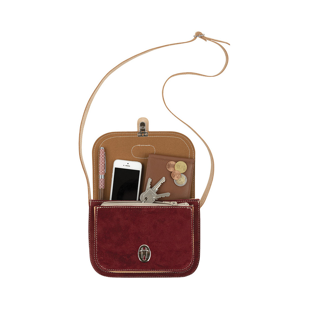 Sac bandoulière Aimé rouge
