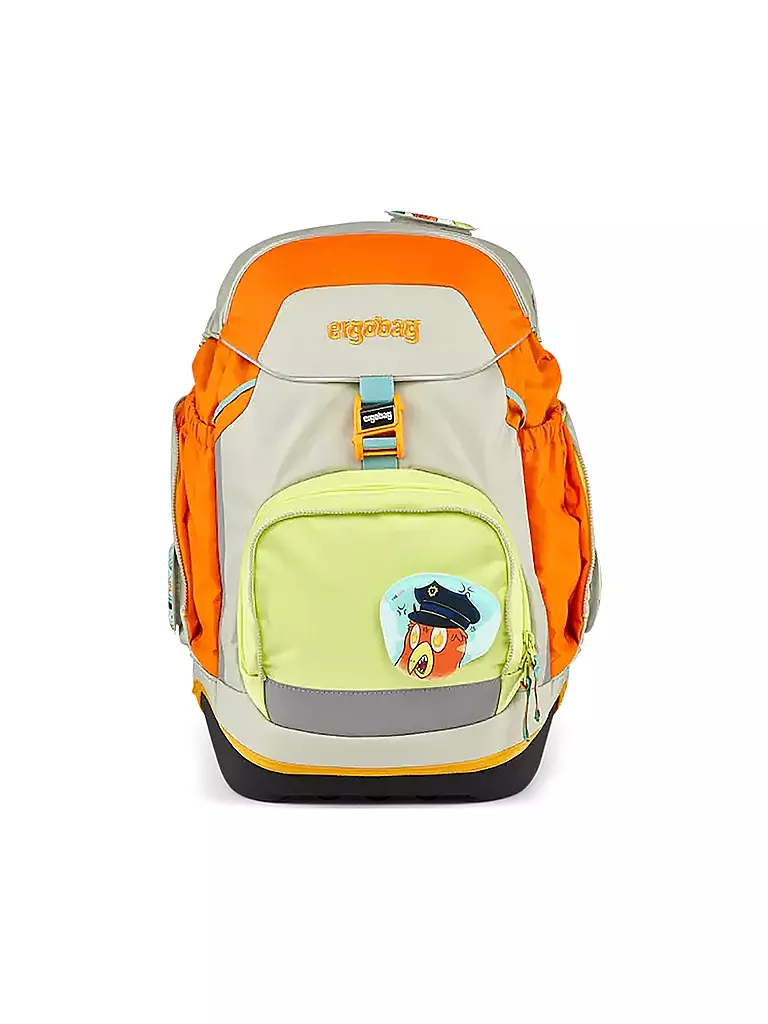 ERGOBAG Schultaschen Set 5tlg Pack Stadt Bärwohner hellgrau