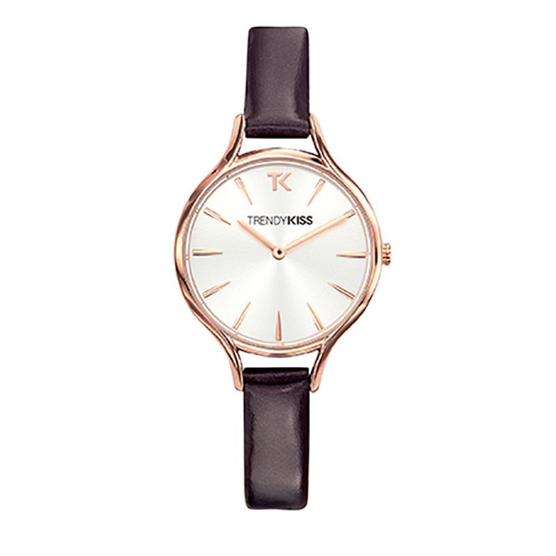 Montre Trendy Kiss en Cuir Femme Violet