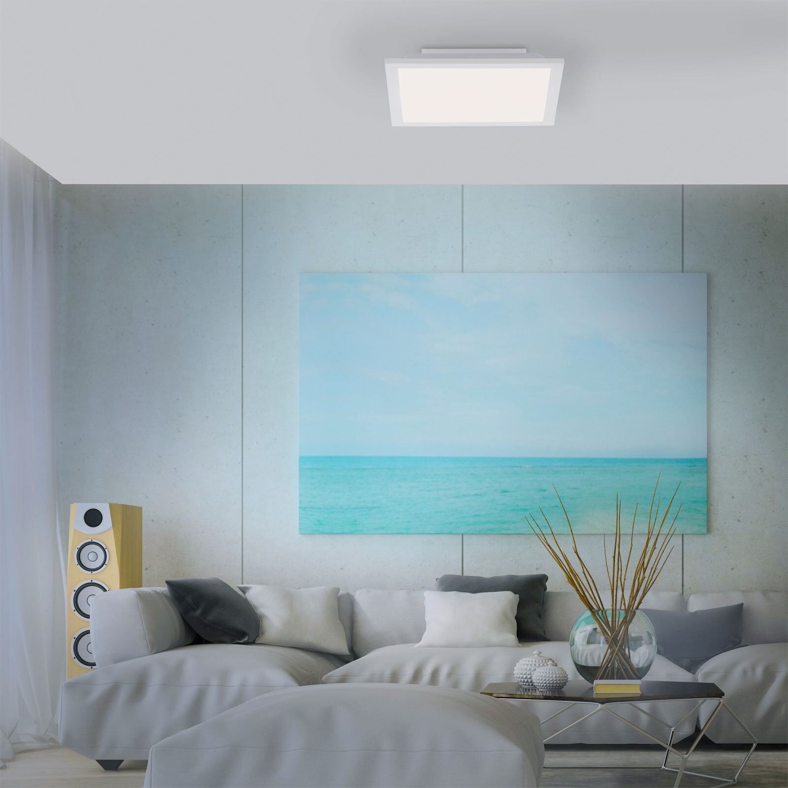 LED-Deckenleuchte Fleet 29,5x29,5 weiß