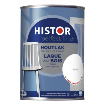 Histor Perfect Finish houtlak hoogglans wit 1,25 liter