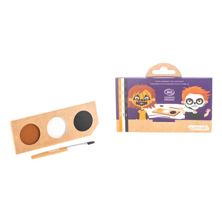 Namaki Kit de maquillage 3 fards Citrouille & Squelette | Orange