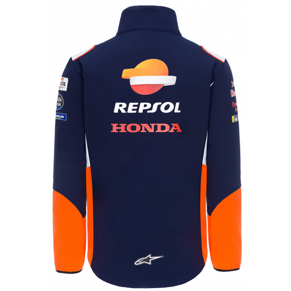 Honda Repsol - Gilet softshell Teamwear 2020 Bleu / Orange / Blanc