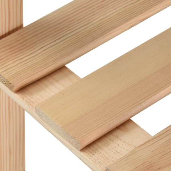vidaXL Oppbevaringshylle 5 etasjer 170x28,5x170 cm heltre furu