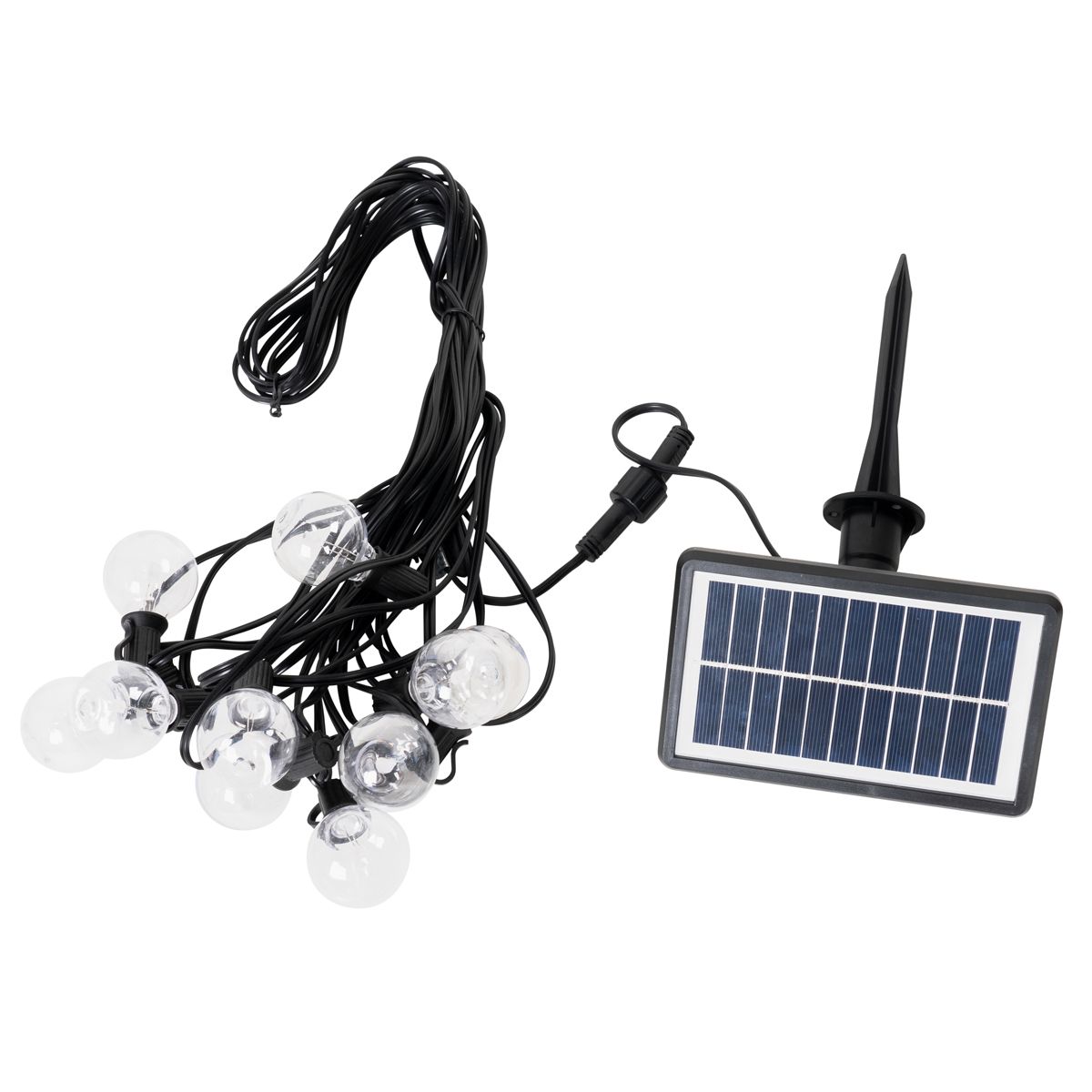 Buiten lichtsnoer 10m incl. LED 10-lichts RGBW solar - Russell