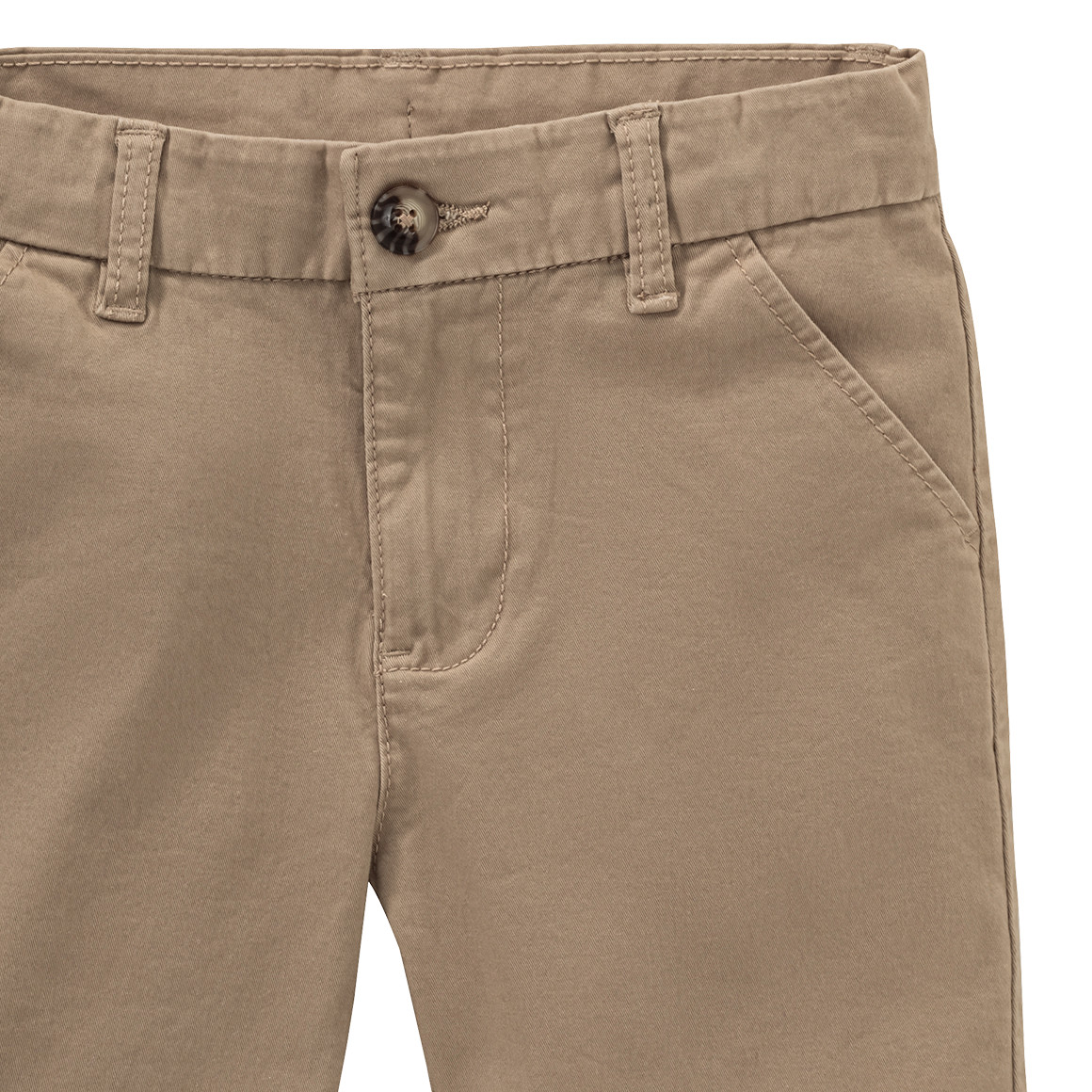 Jonas Nielsen Jungen Bermuda-Shorts in Unifarben beige