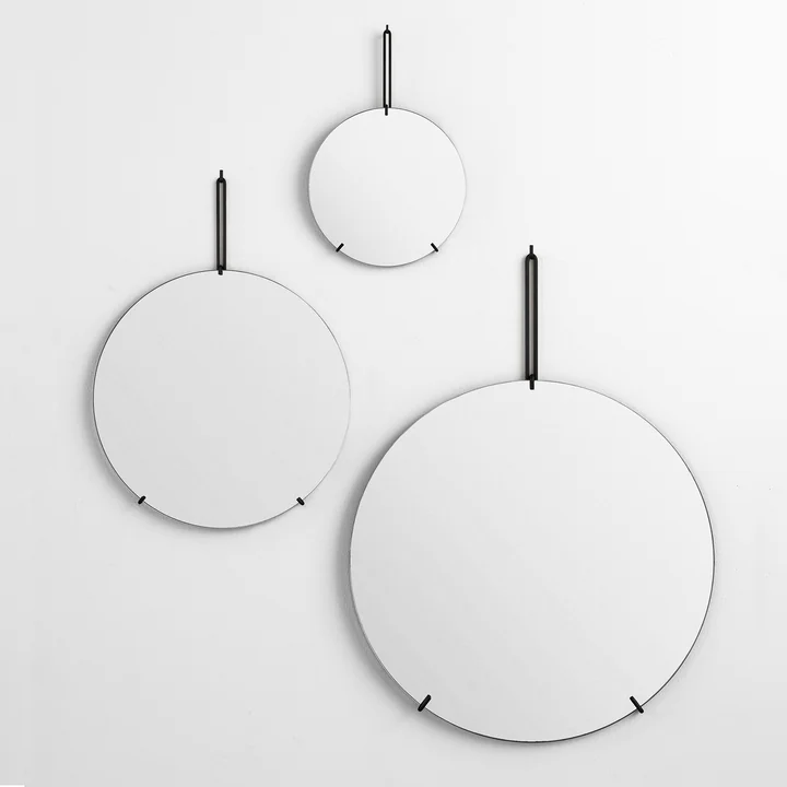 Moebe - Wandspiegel Ø 30 cm, Messing