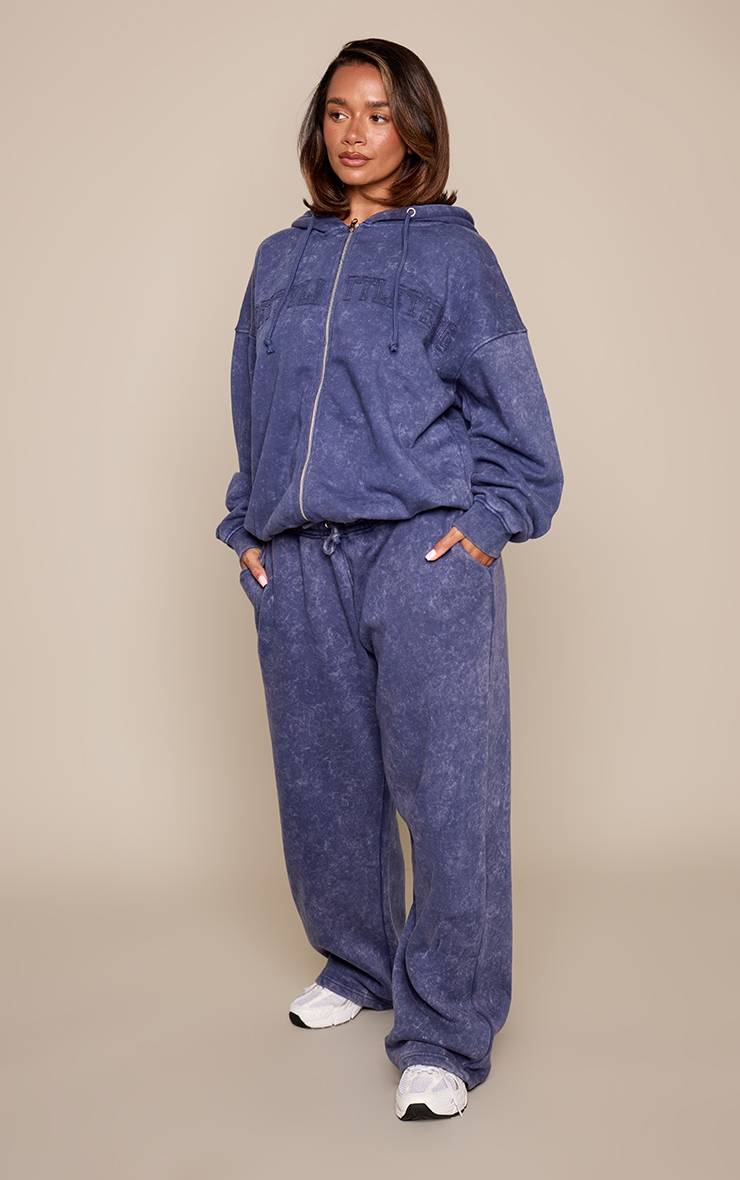 Russian Navy Prettylittlething Shape Jogging Large À Jambes Évasées
