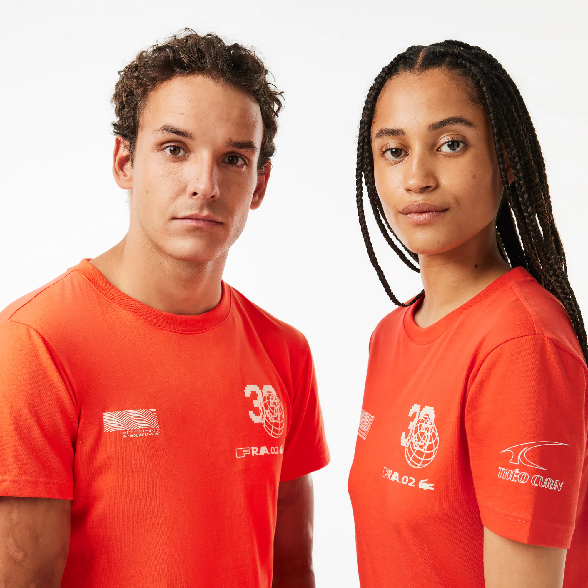 LACOSTE SPORT x Théo Curin T-Shirt aus Jersey T-Shirts - Orange - Lacoste - Unisex