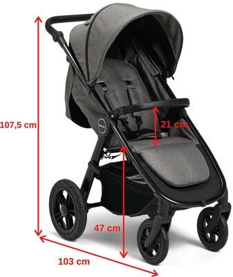 Beemoo BFF40 Trille, Black/Grey Melange