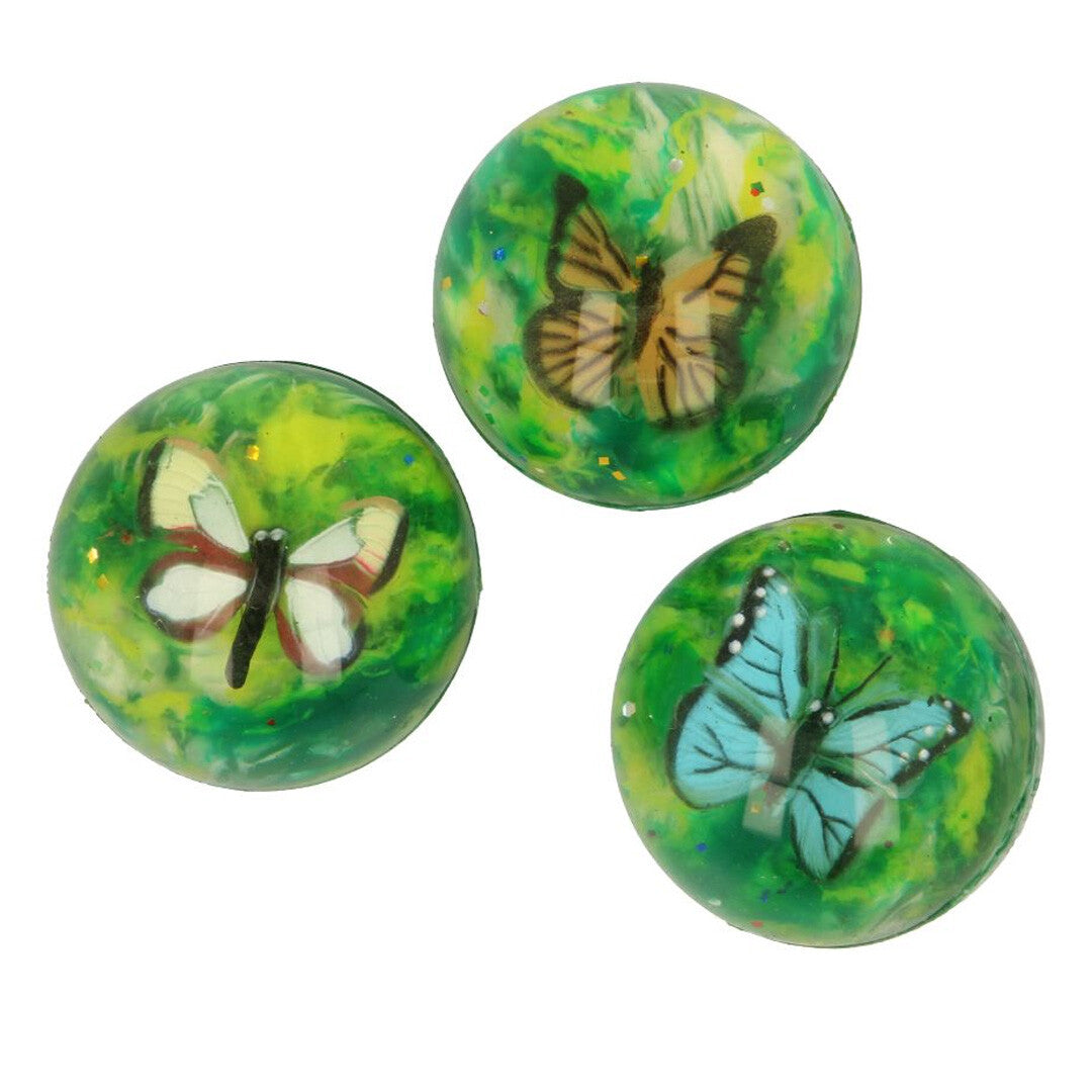 Keycraft stuiterbal vlinders - assorti