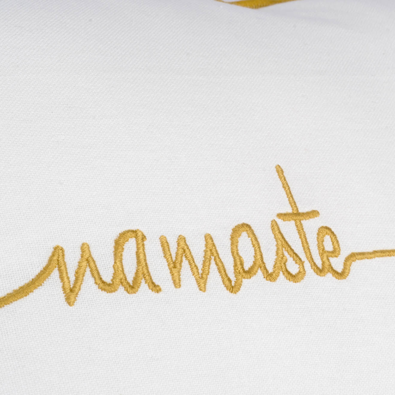 Febronie Housse de coussin Namaste jaune - 50x30 cm
