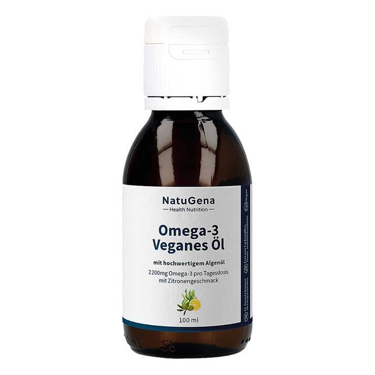 Omega-3 Vegan 2200mg mit 1351 DHA 672 EPA Algenöl Öl, 100 ml