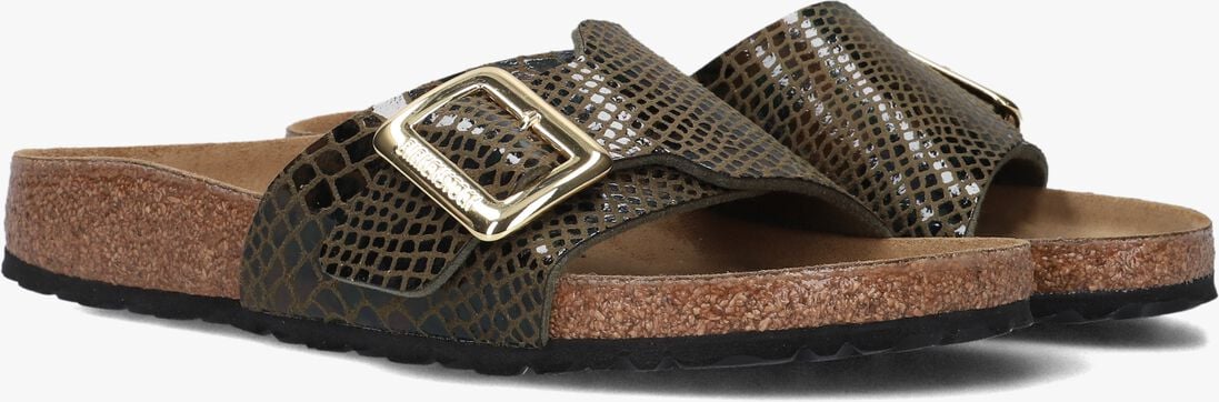 groene birkenstock slippers catalina cushion buckle