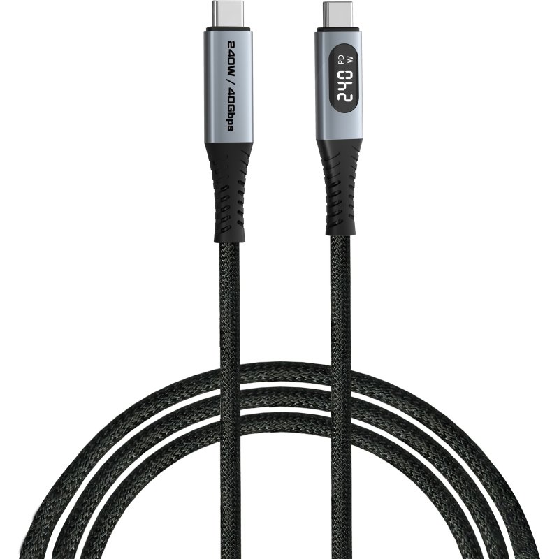 Verbatim 31849 câble USB USB4 Gen 2x2 1,2 m USB C 40 Gbit/s 240 W Noir