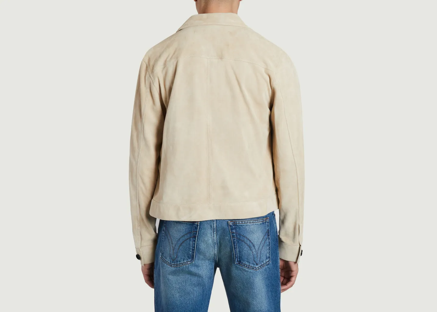 Surchemise Boutonnée Cuir Suede AMI Paris