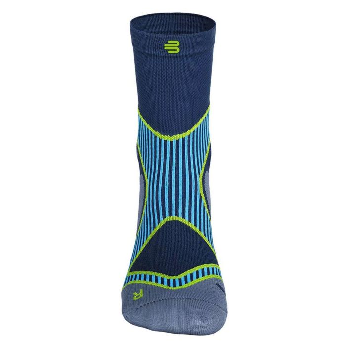 Bauerfeind Dame Strømper Run Performance Socks Mid Cut Blå