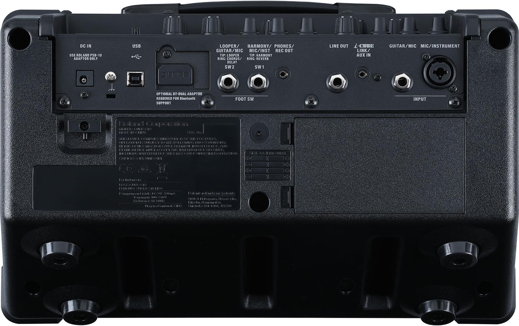 Combo CUBE Street II Schwarz<br>Batteriebetriebener Stereoverstärker, speziell für den Ausseneinsatz entwickelt