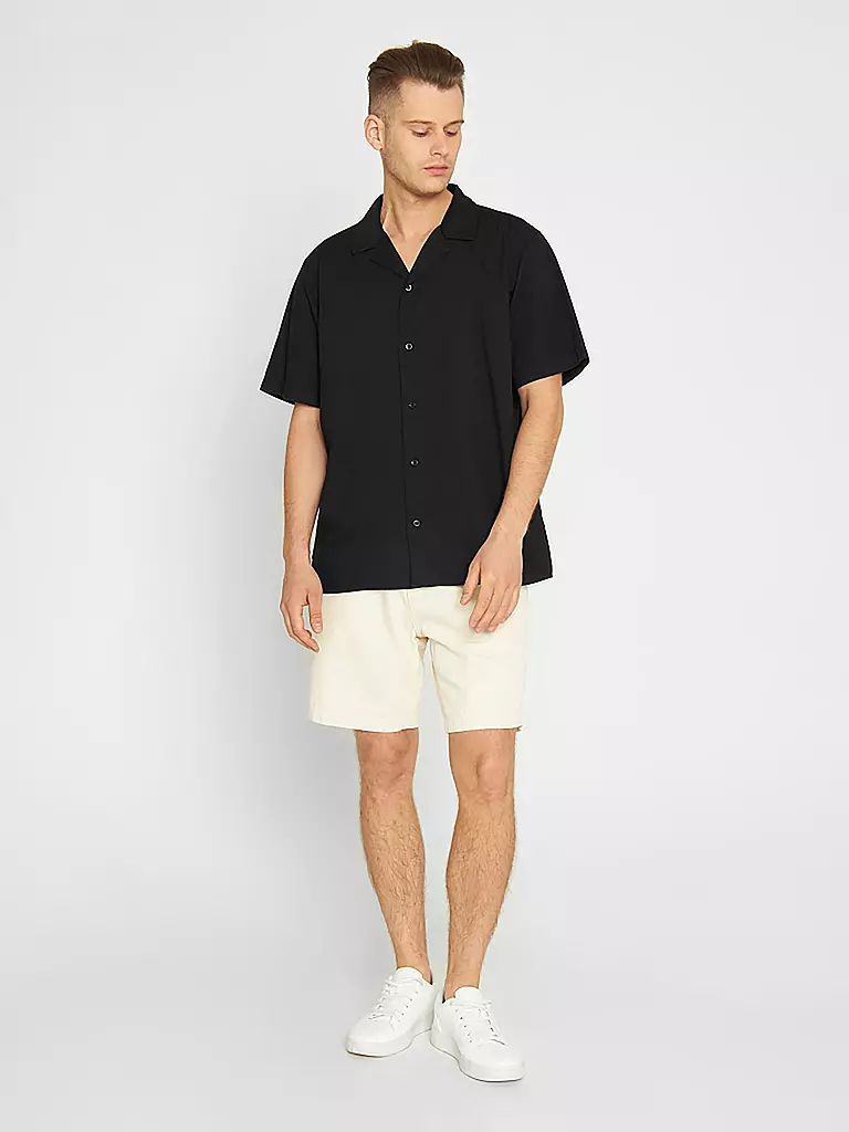 KNOWLEDGE COTTON APPAREL Hemd schwarz