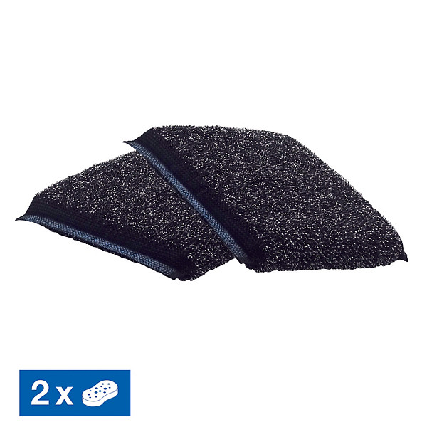 Éponges à récurer Vileda Glitzi PowerInox 10 x 10 x 1,2 cm, lot de 2