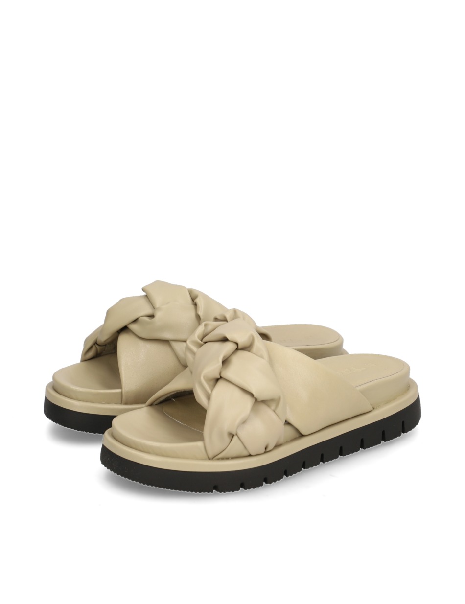 Glattleder Pantoffel