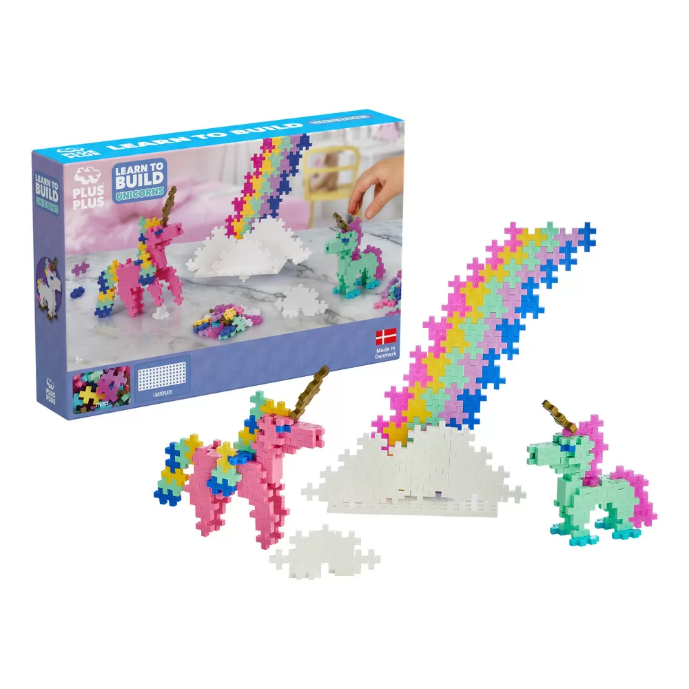 Plus-Plus Learn to Build Unicorns - 275 stk.