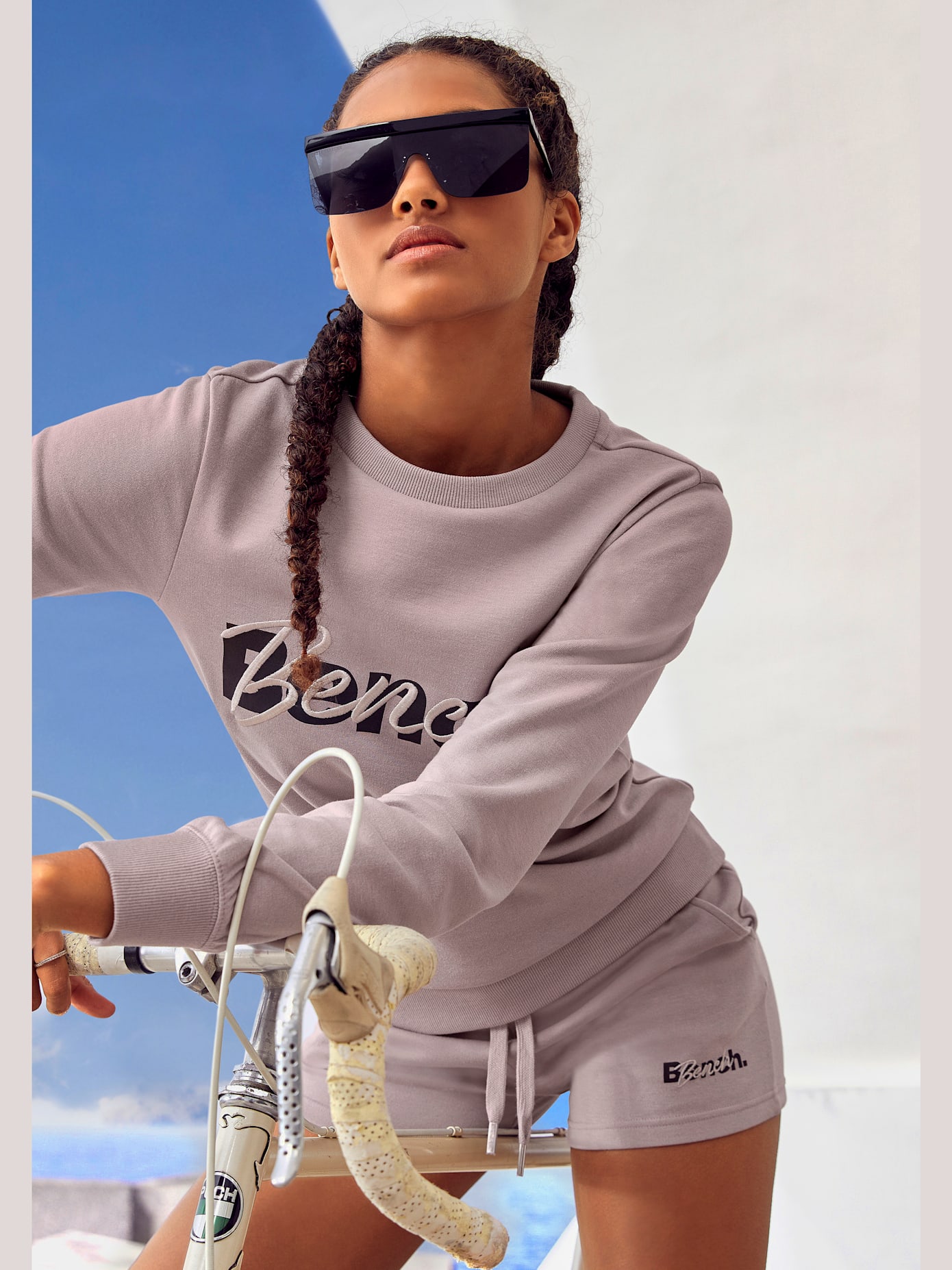Shorts short avec logo imprimé et broderie