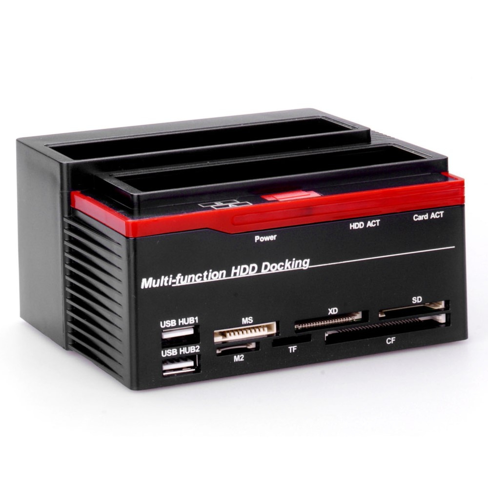 USB 2.0 SATA Dual USB Festplatten Docking Station für 2.5