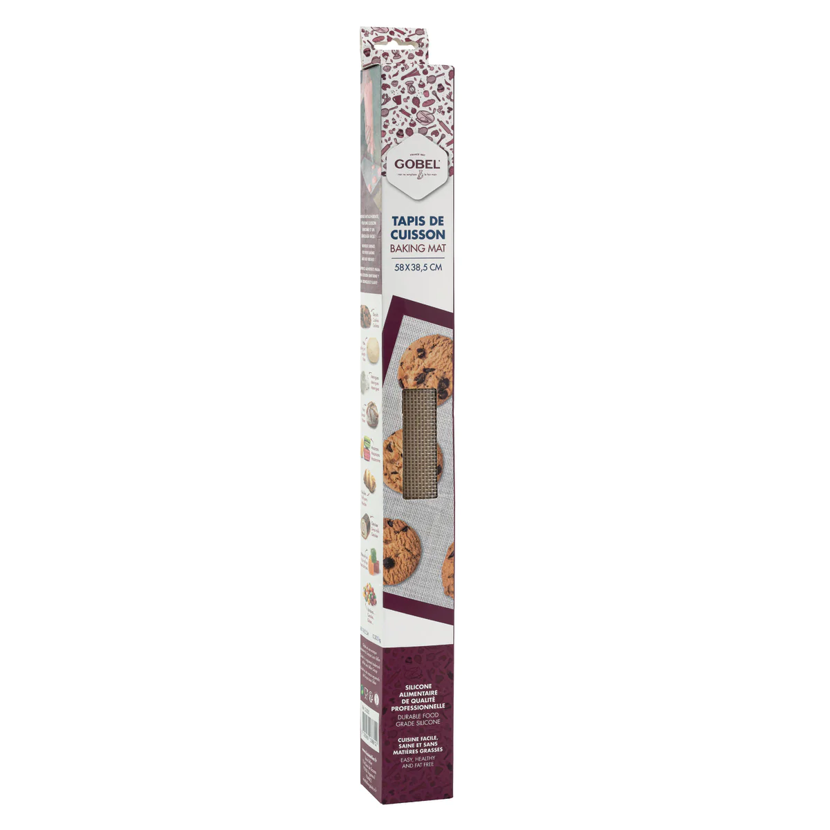 Tapis de cuisson et préparation - silicone - 580 x 385 mm Gobel